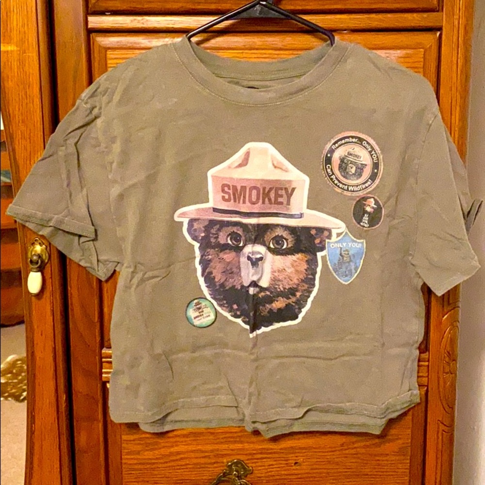 Smokey the Bear crop top